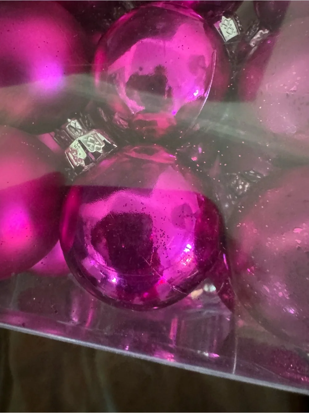Target Hot Pink Shiny & Bright Christmas Ornament and Garland Set